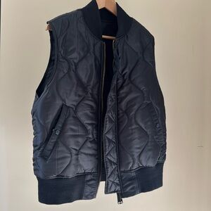 Reversible Black Nylon Vest - XL
